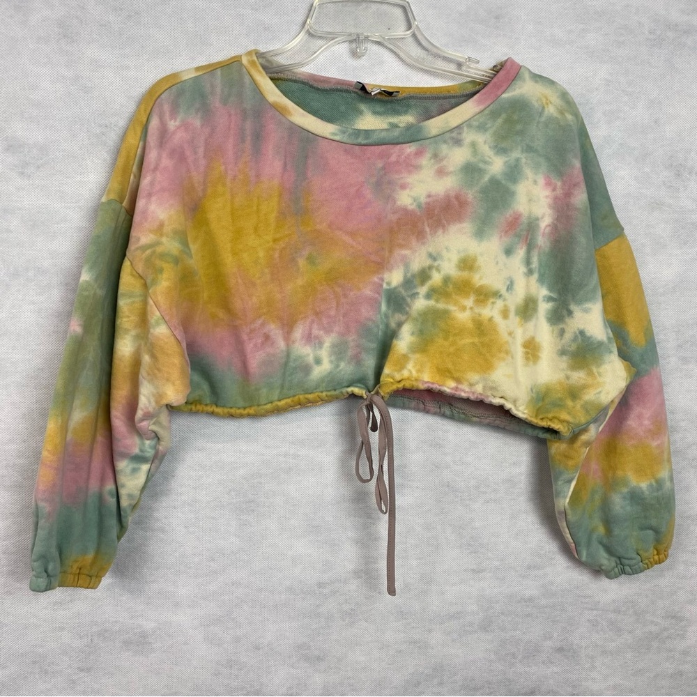 Tie-Dye Cropped Women Top